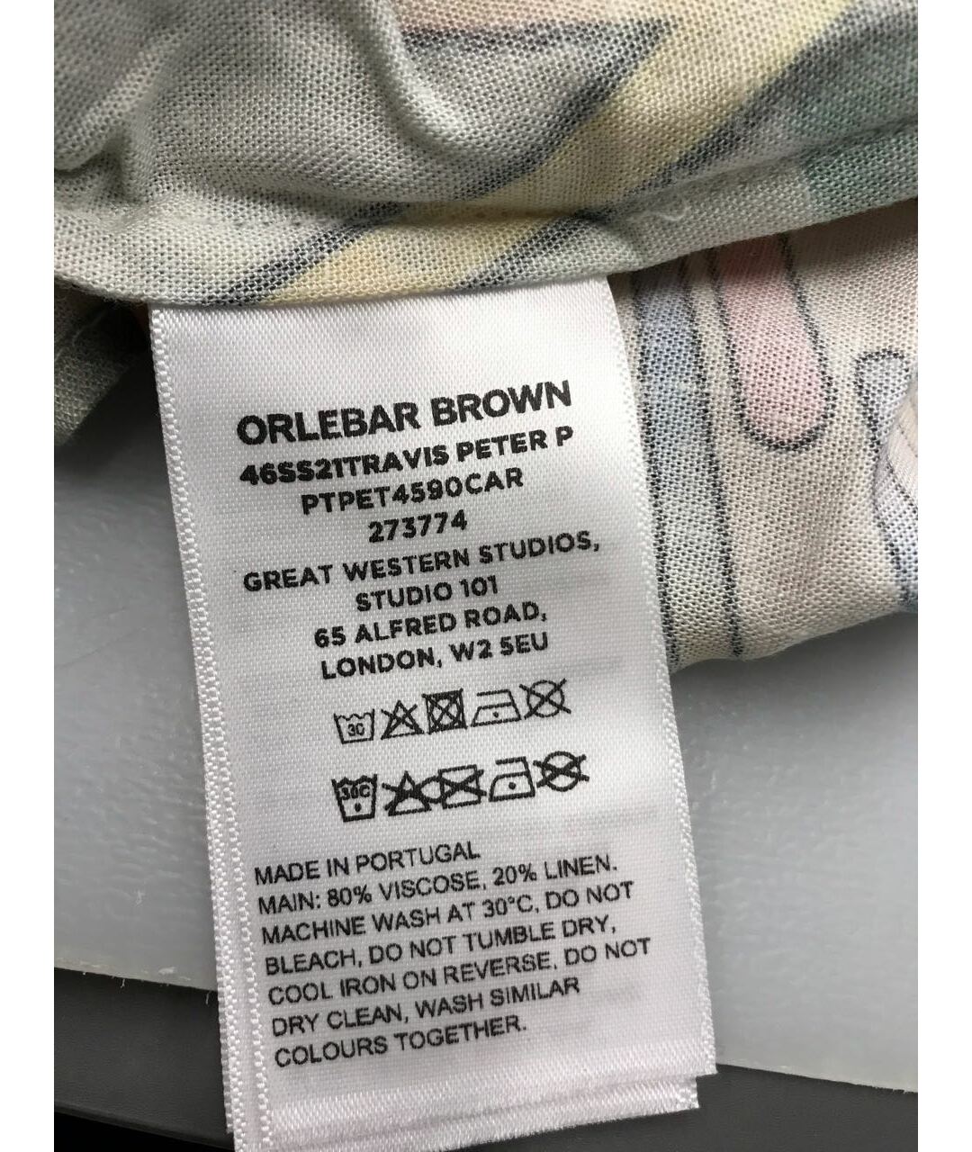 ORLEBAR BROWN Мульти хлопковая кэжуал рубашка, фото 8