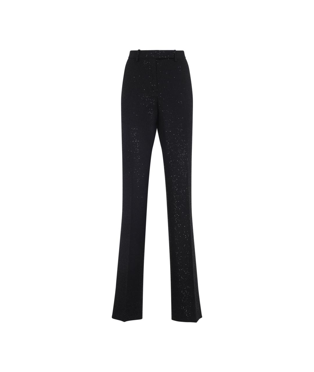 TOM FORD Черные шерстяные прямые брюки, фото 1