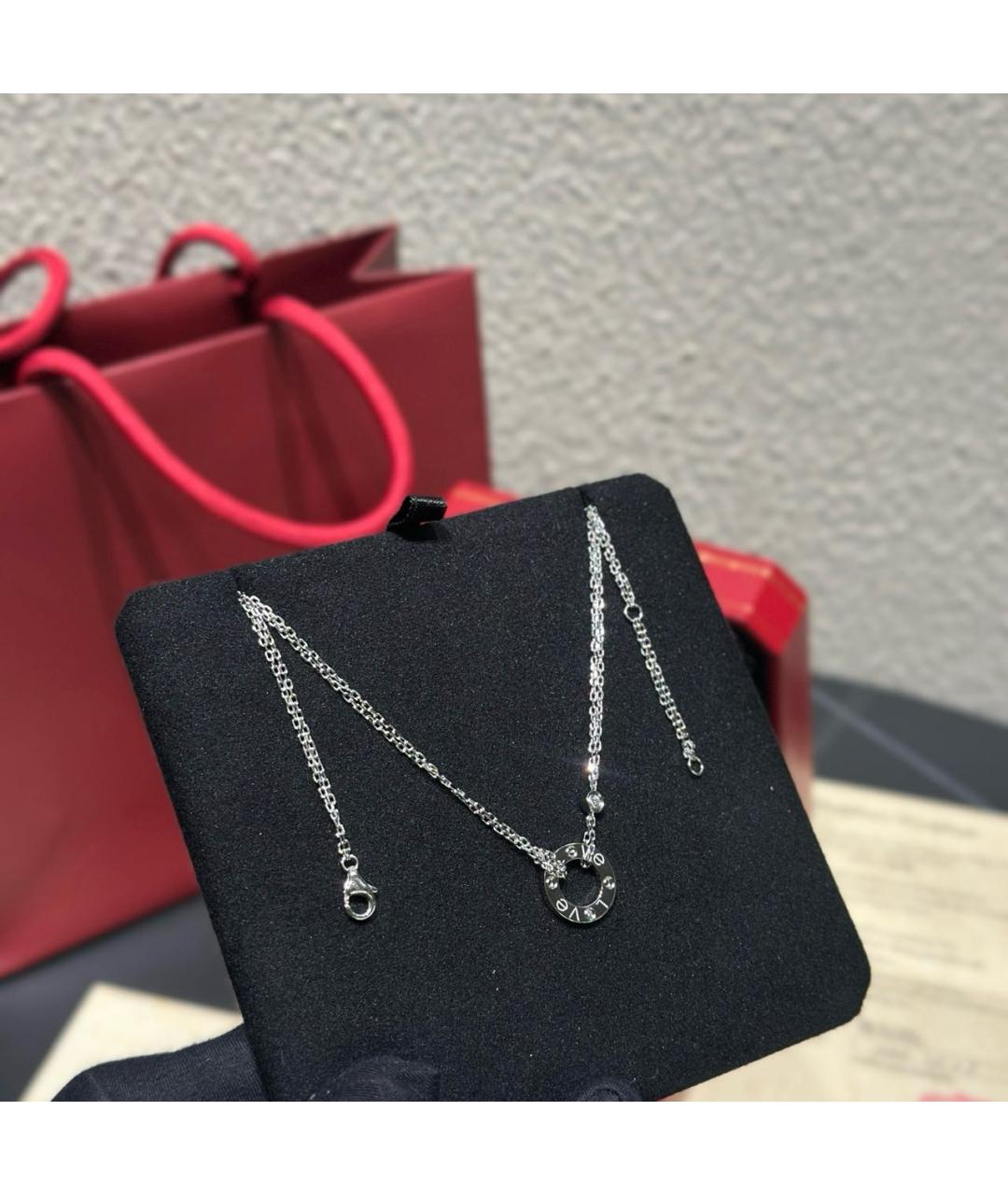 CARTIER Белое колье из белого золота, фото 3