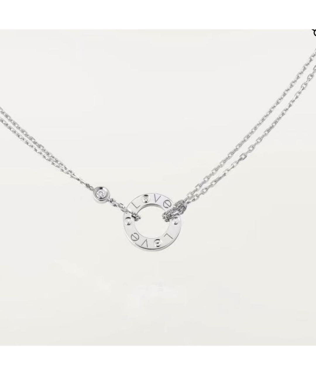 CARTIER Белое колье из белого золота, фото 5