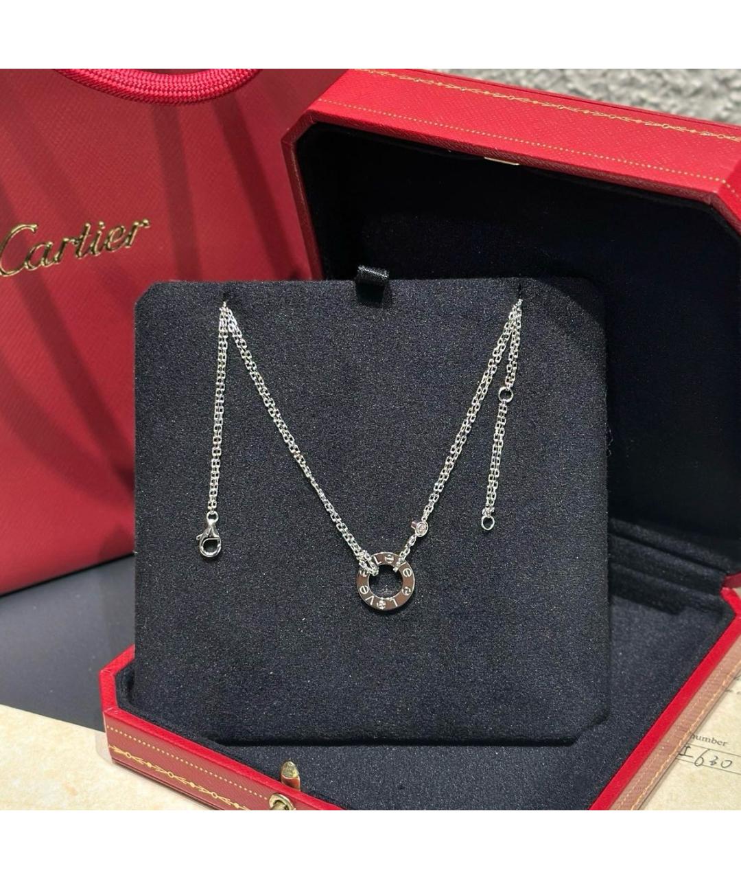 CARTIER Белое колье из белого золота, фото 2