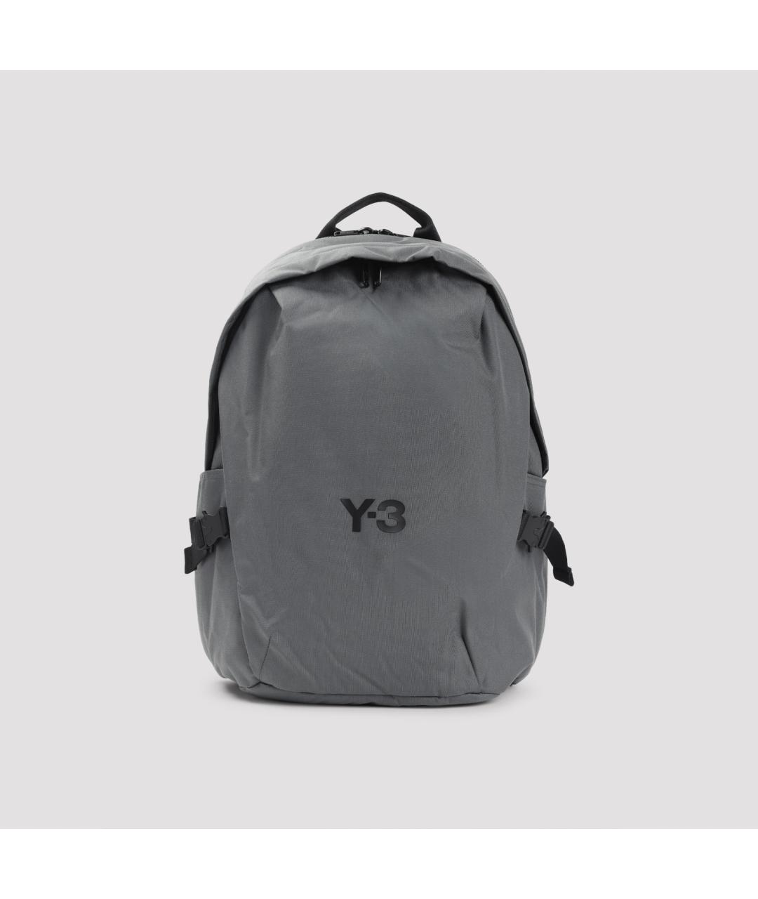 Y-3 Серый синтетический рюкзак, фото 2