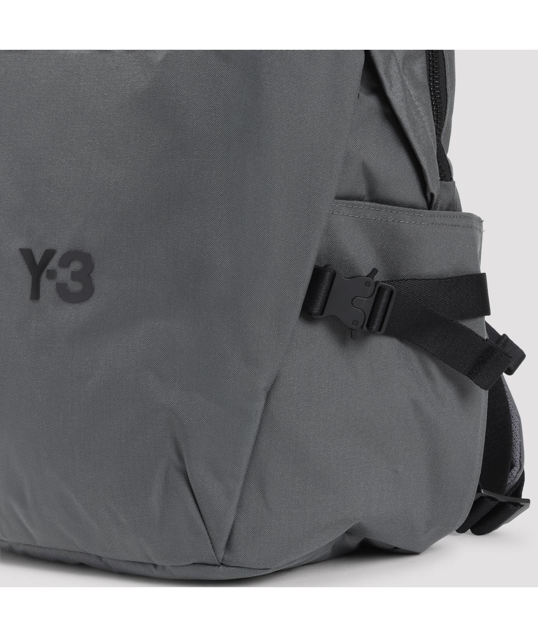 Y-3 Серый синтетический рюкзак, фото 4