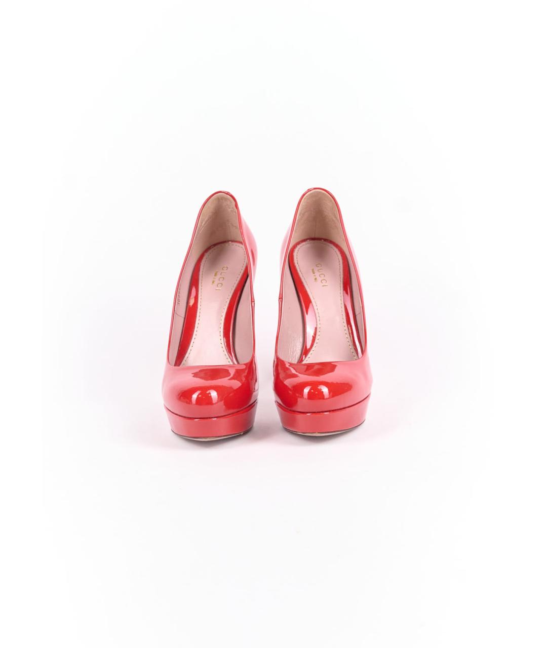 GUCCI Красные туфли из лакированной кожи, фото 3