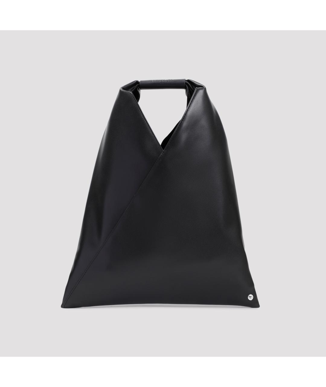 MM6 MAISON MARGIELA Черная сумка тоут из искусственной кожи, фото 2