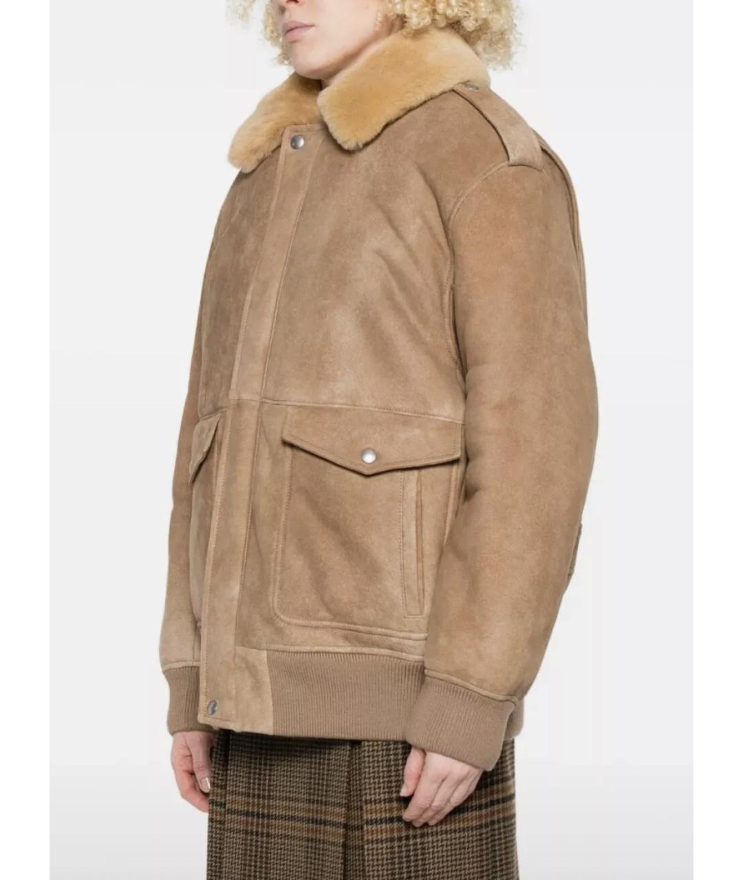 PRADA Бежевая замшевая куртка, фото 9