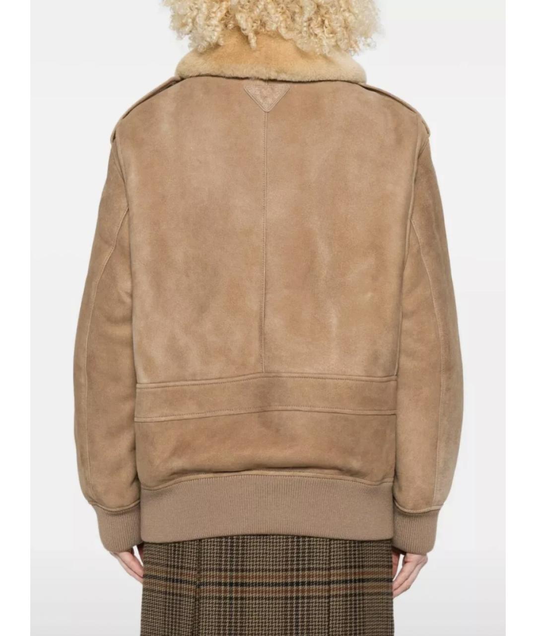 PRADA Бежевая замшевая куртка, фото 8