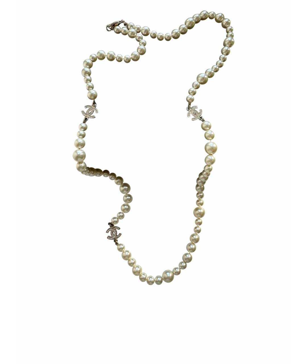 CHANEL Бежевое колье, фото 1