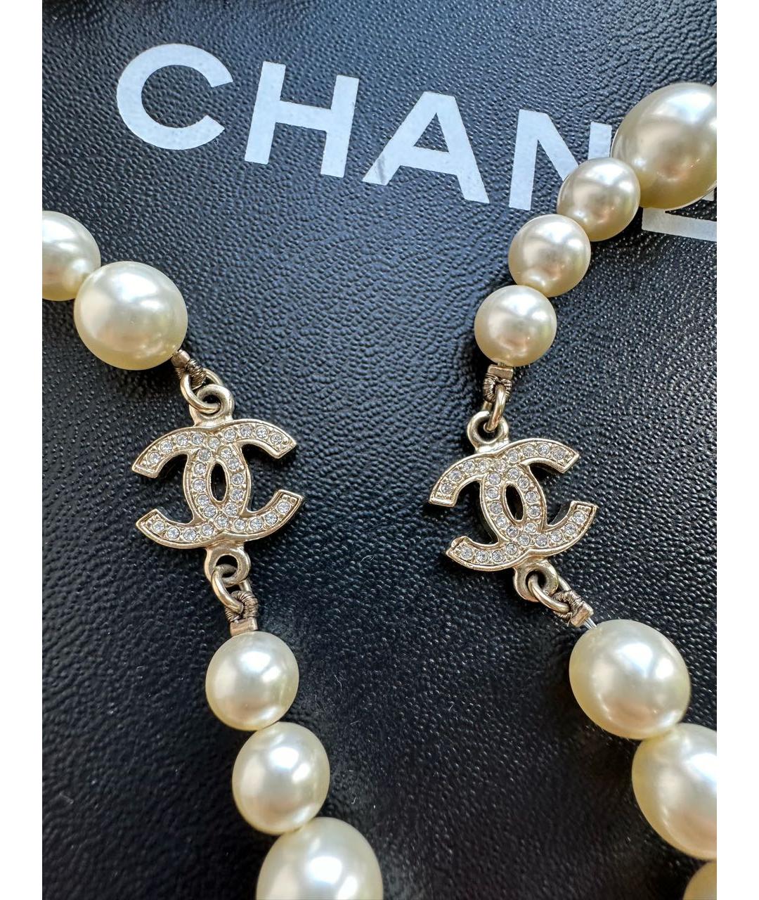 CHANEL Бежевое колье, фото 6