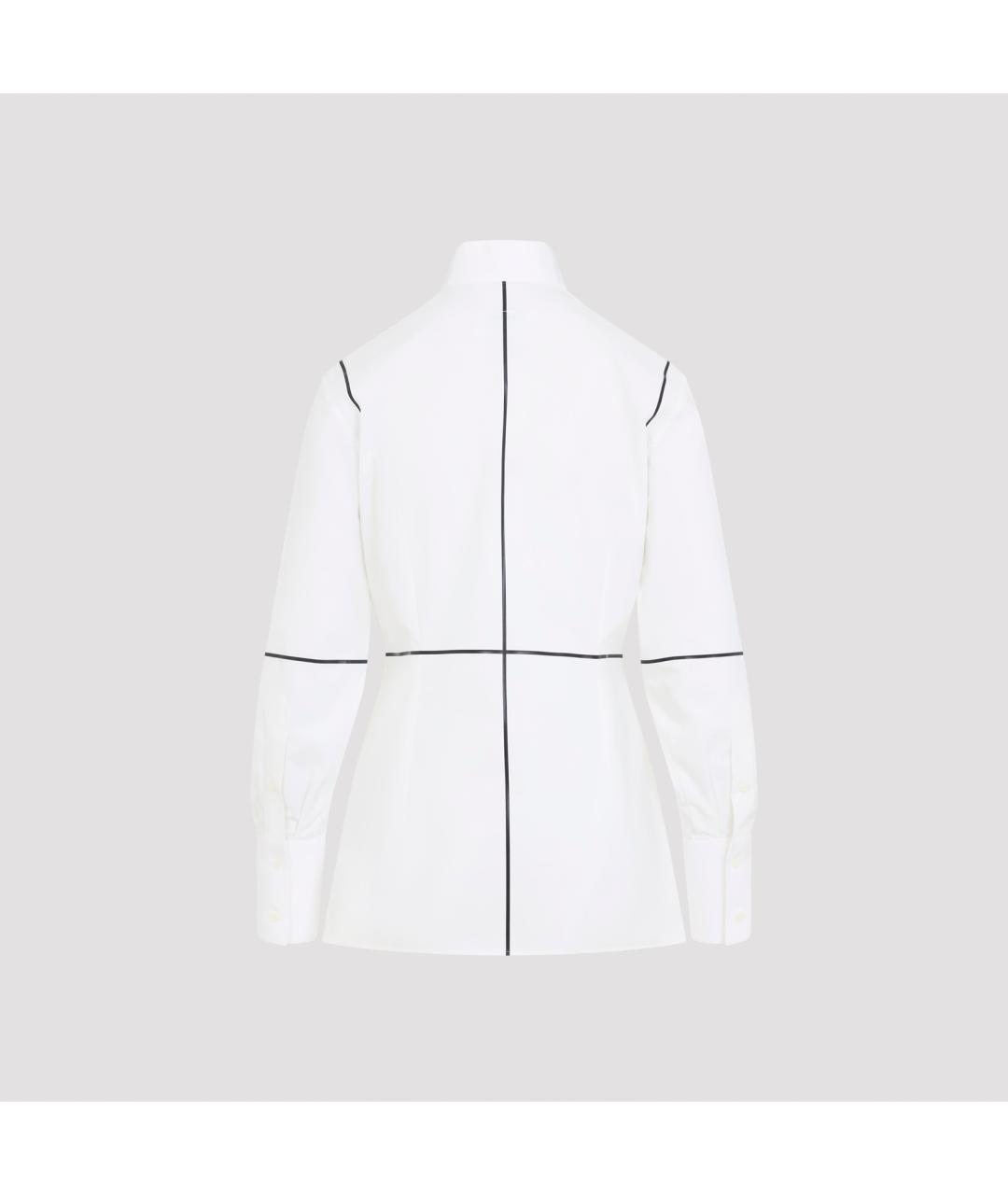 MM6 MAISON MARGIELA Белая хлопковая рубашка, фото 3