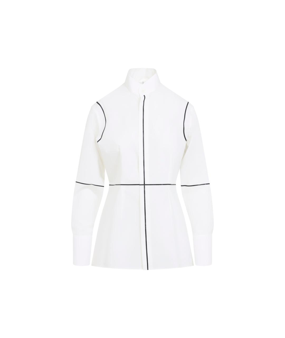 MM6 MAISON MARGIELA Белая хлопковая рубашка, фото 1