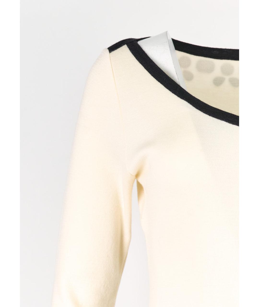 BLUMARINE Белое шерстяное повседневное платье, фото 5