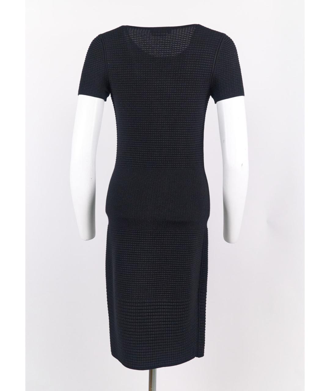 HUGO BOSS Черное вискозное коктейльное платье, фото 2