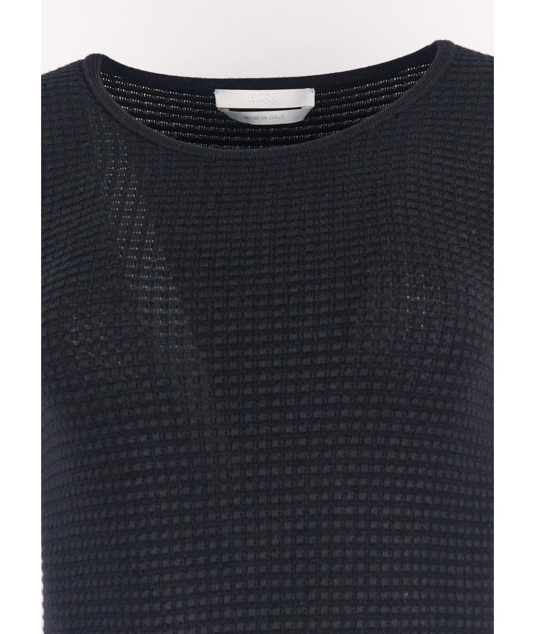 HUGO BOSS Черное вискозное коктейльное платье, фото 4