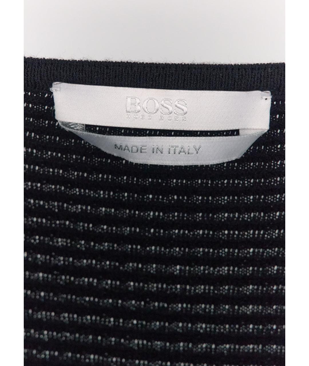 HUGO BOSS Черное вискозное коктейльное платье, фото 3