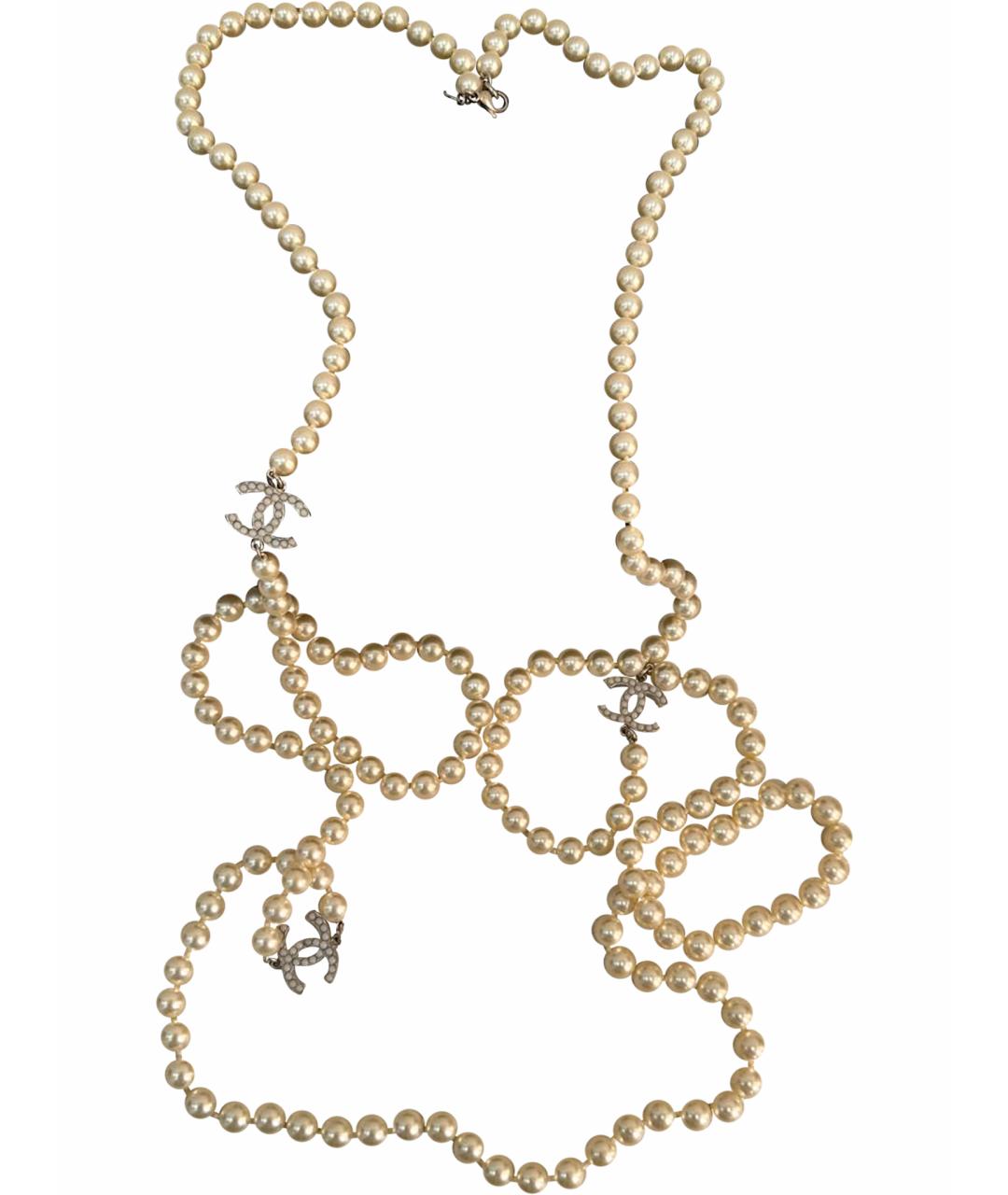 CHANEL Бежевое колье, фото 1