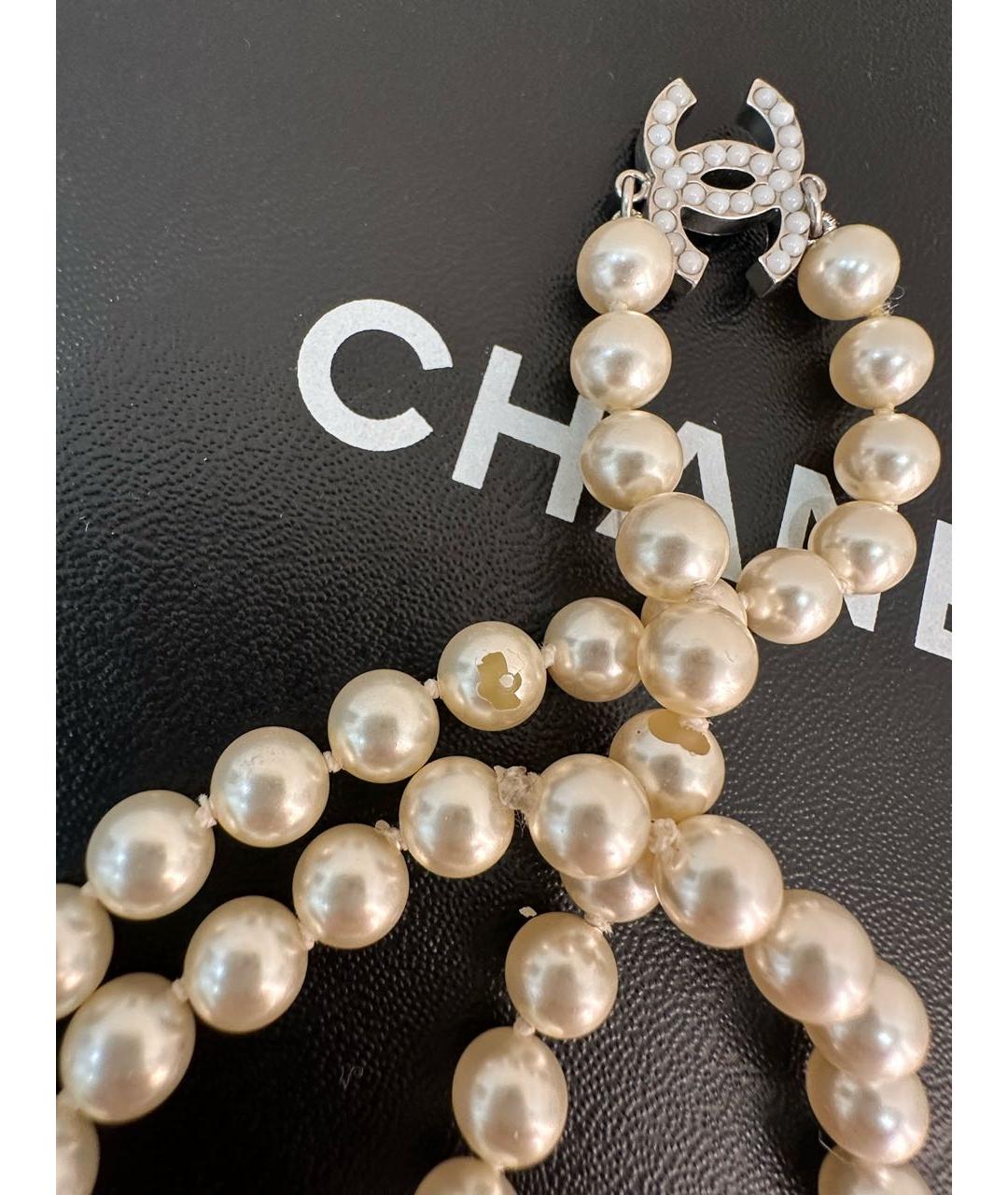 CHANEL Бежевое колье, фото 8