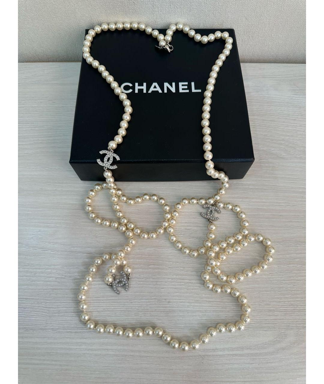 CHANEL Бежевое колье, фото 2