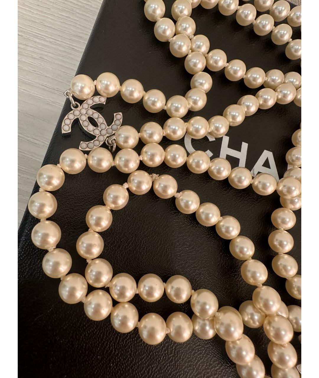 CHANEL Бежевое колье, фото 3