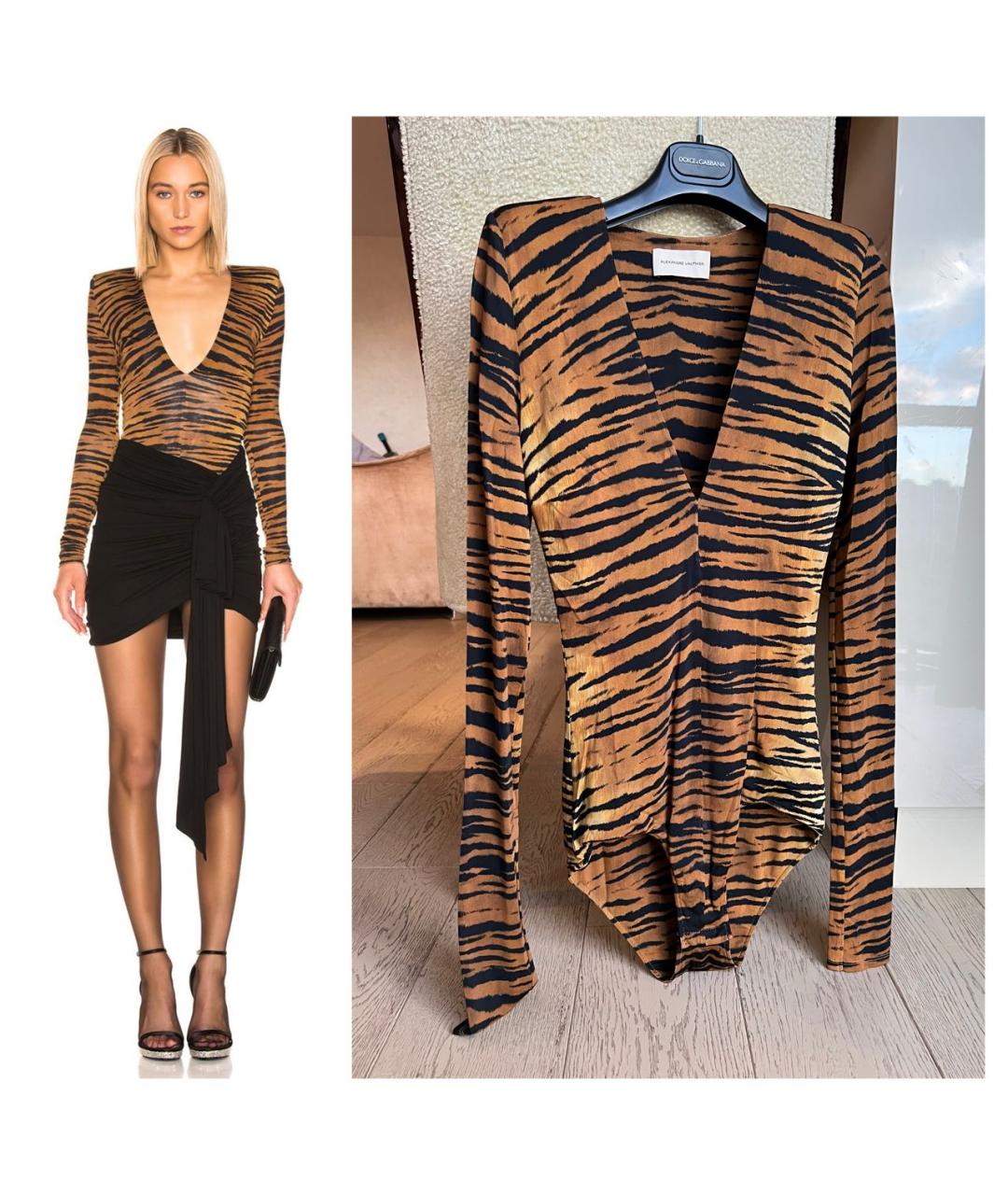 ALEXANDRE VAUTHIER Мульти вискозное боди, фото 7