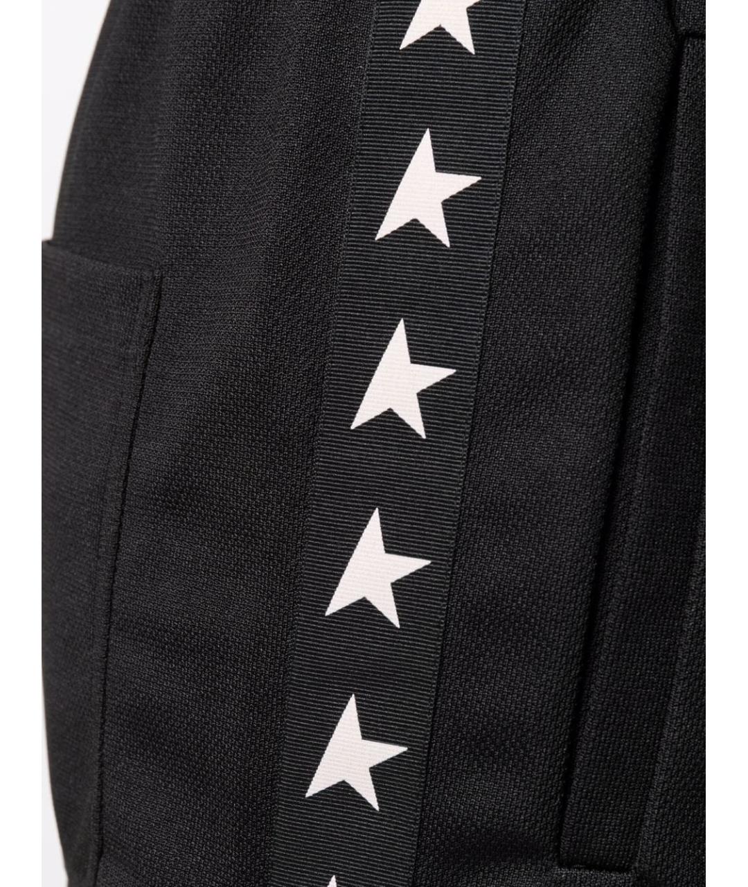 GOLDEN GOOSE DELUXE BRAND Черные полиэстеровые прямые брюки, фото 2