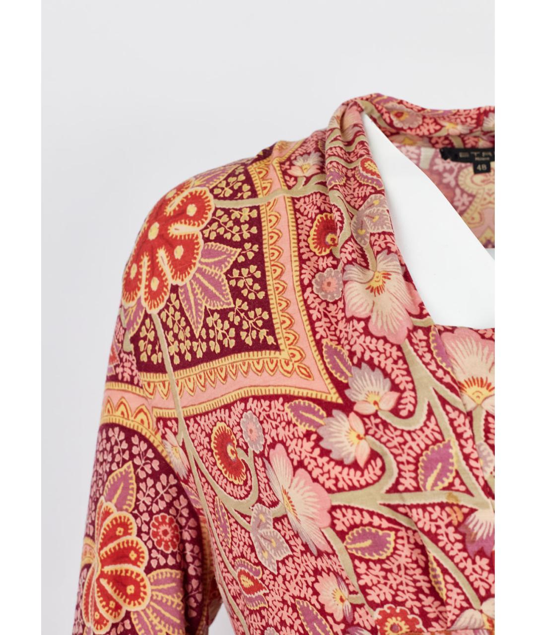 ETRO Мульти шерстяное повседневное платье, фото 5