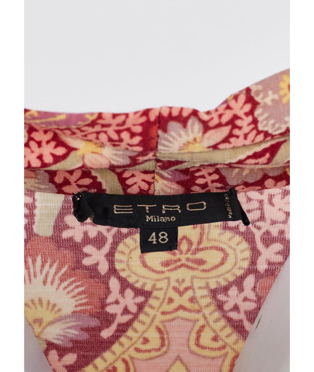 ETRO Мульти шерстяное повседневное платье, фото 3