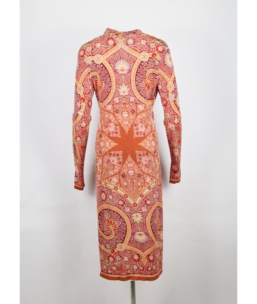 ETRO Мульти шерстяное повседневное платье, фото 2