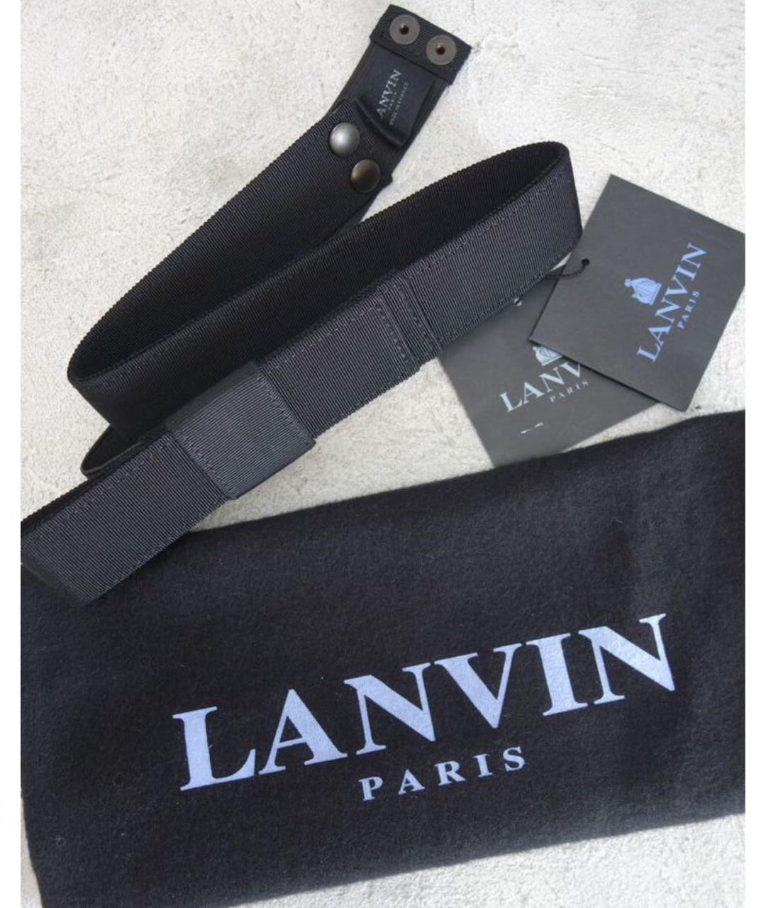 LANVIN Черный ремень, фото 5