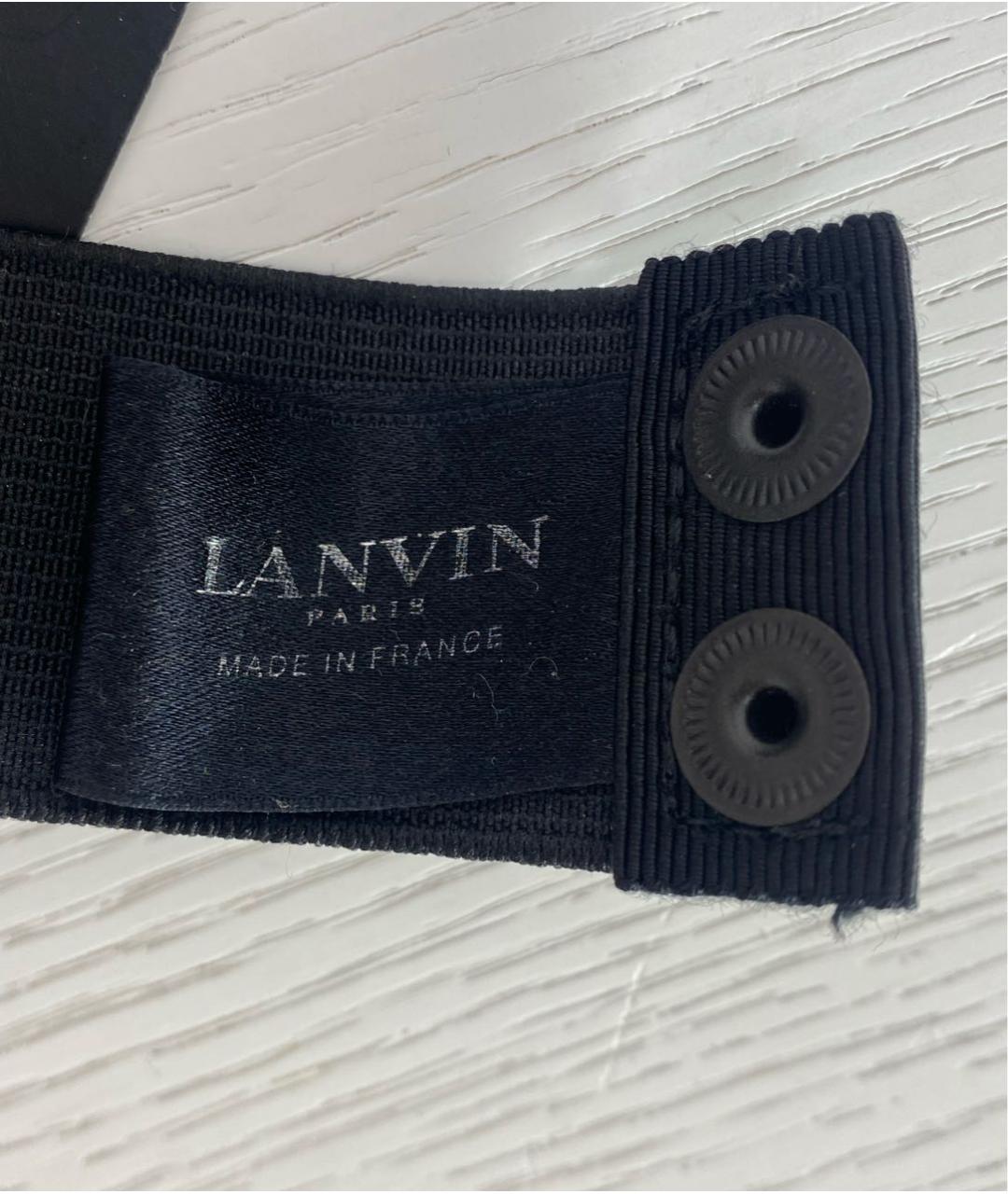 LANVIN Черный ремень, фото 3
