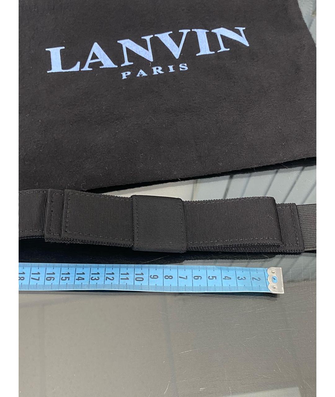 LANVIN Черный ремень, фото 6