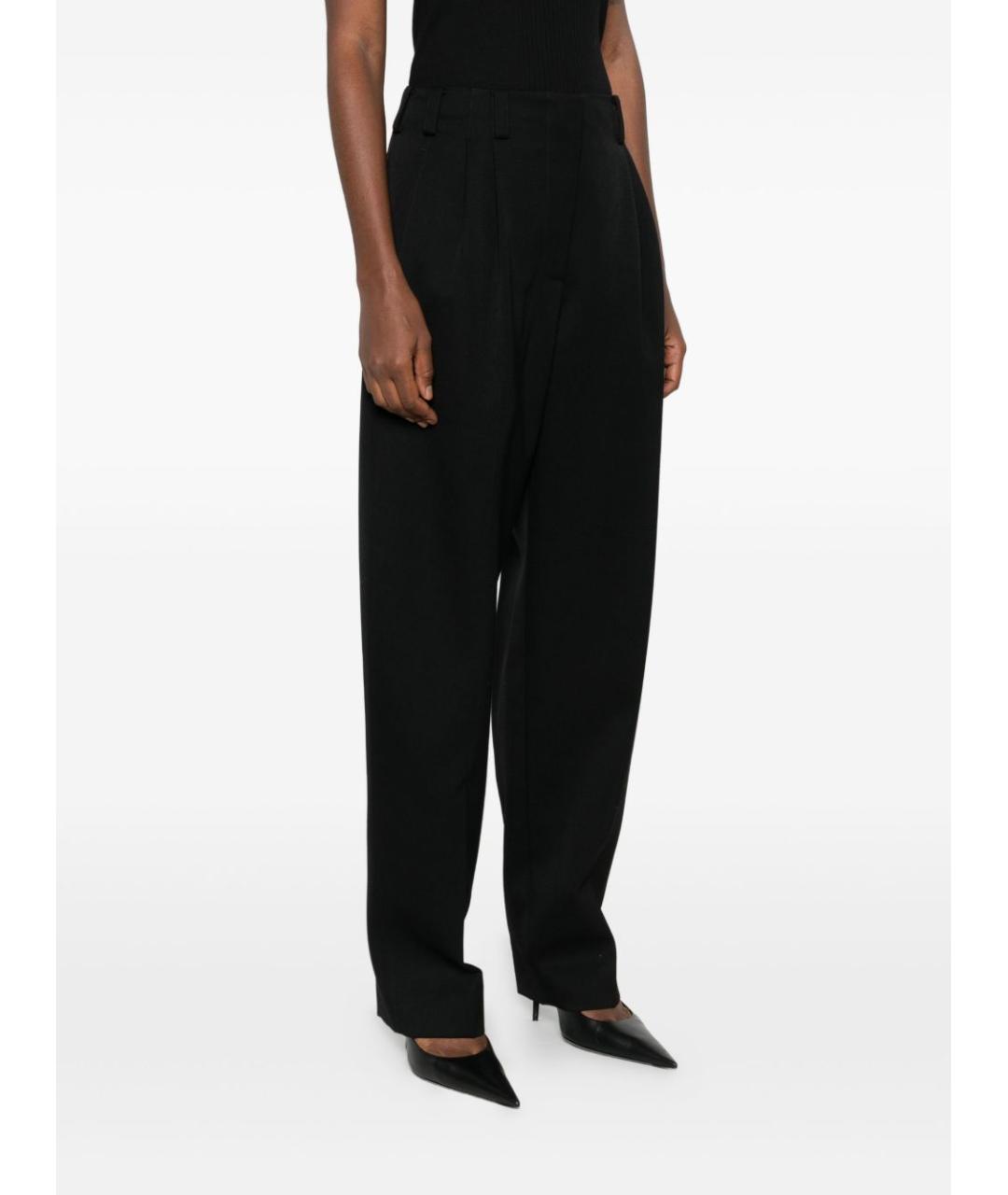 GIVENCHY Черные шерстяные прямые брюки, фото 3