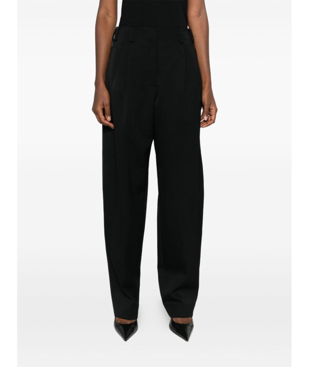 GIVENCHY Черные шерстяные прямые брюки, фото 5