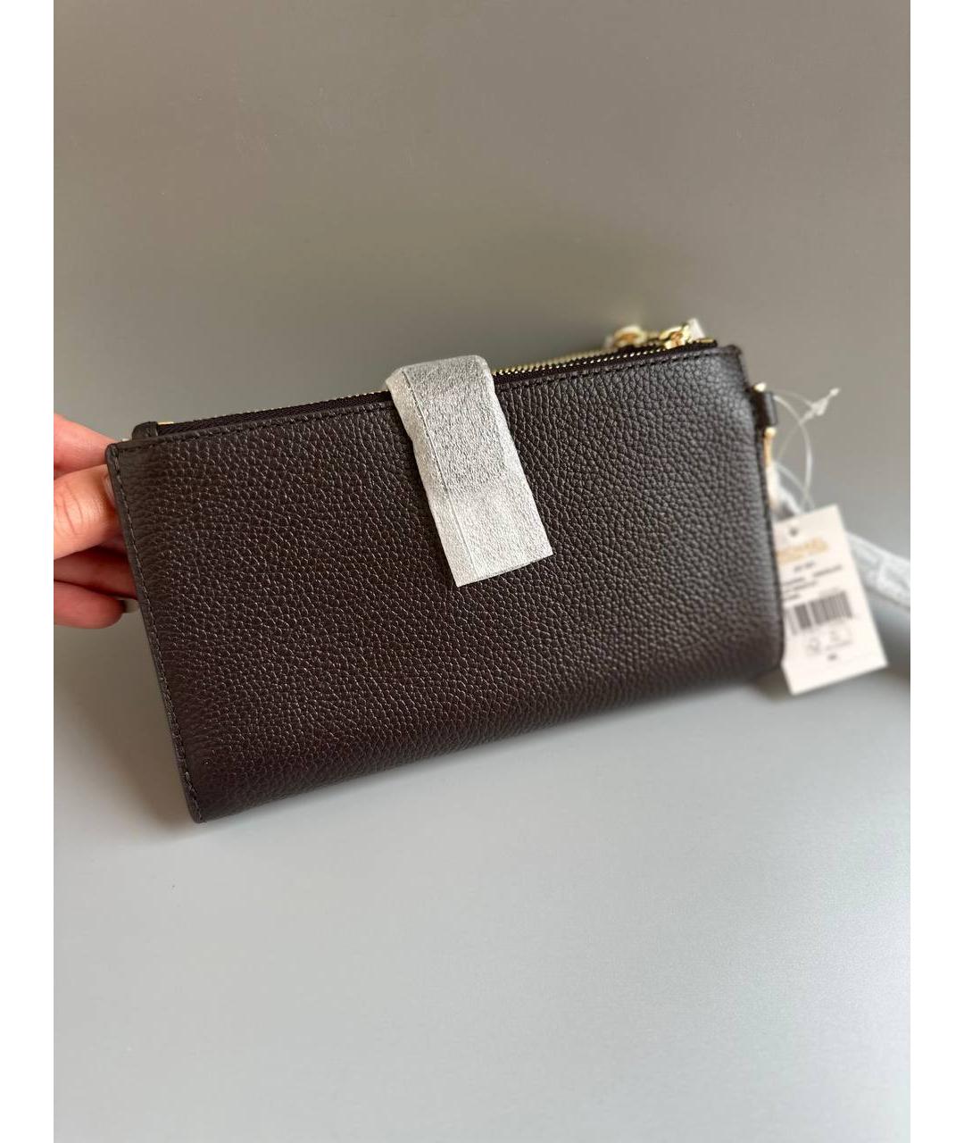 MICHAEL KORS Коричневый кожаный кошелек, фото 9