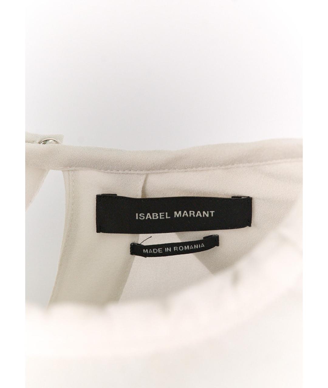 ISABEL MARANT Белое полиэстеровое повседневное платье, фото 3