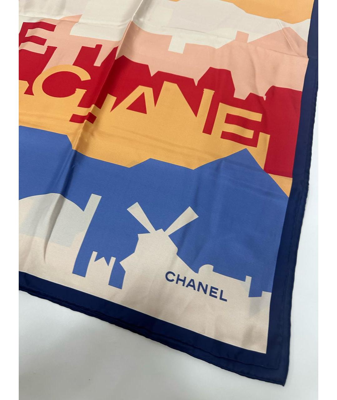 CHANEL Мульти шелковый платок, фото 2