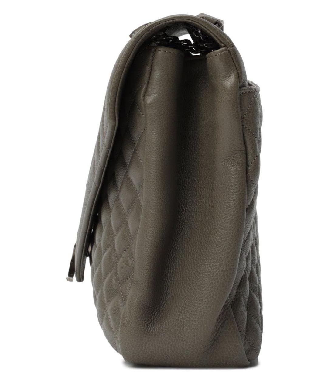 SAINT LAURENT Зеленая кожаная сумка через плечо, фото 3