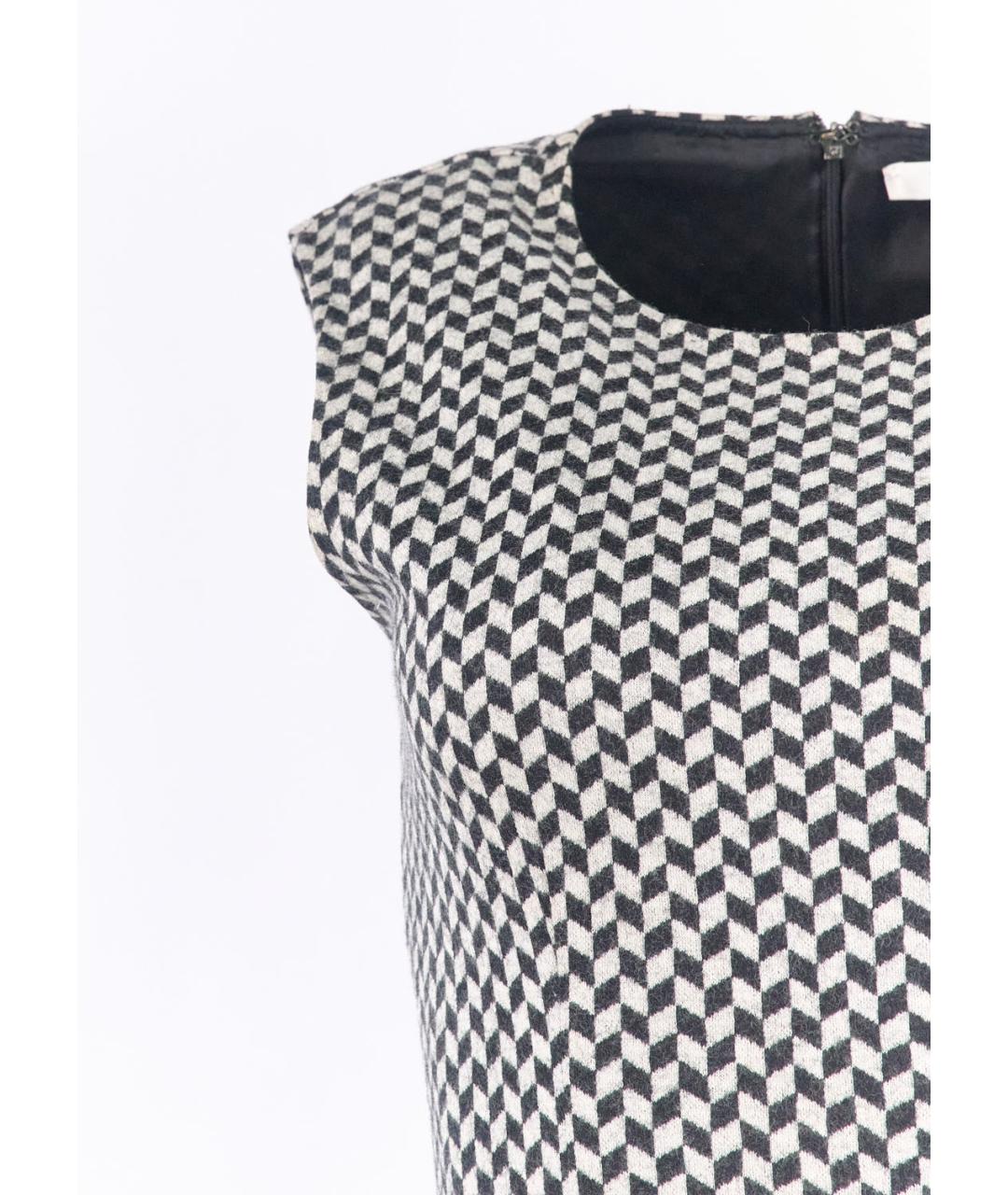 MAX MARA Черное шерстяное коктейльное платье, фото 5