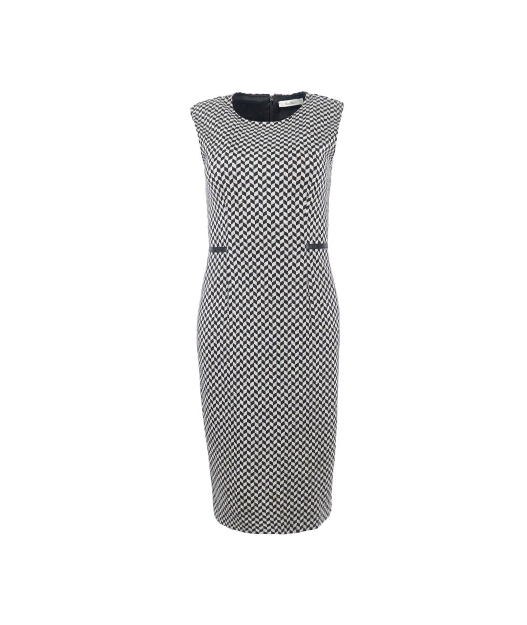 MAX MARA Черное шерстяное коктейльное платье, фото 1