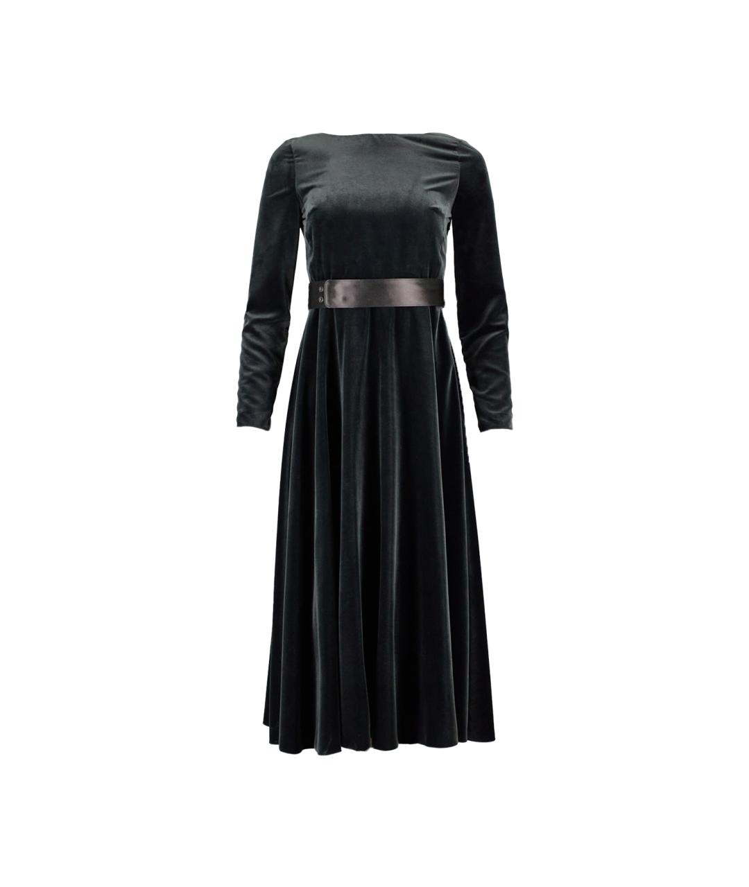 MAX MARA Черное полиамидовое вечернее платье, фото 1