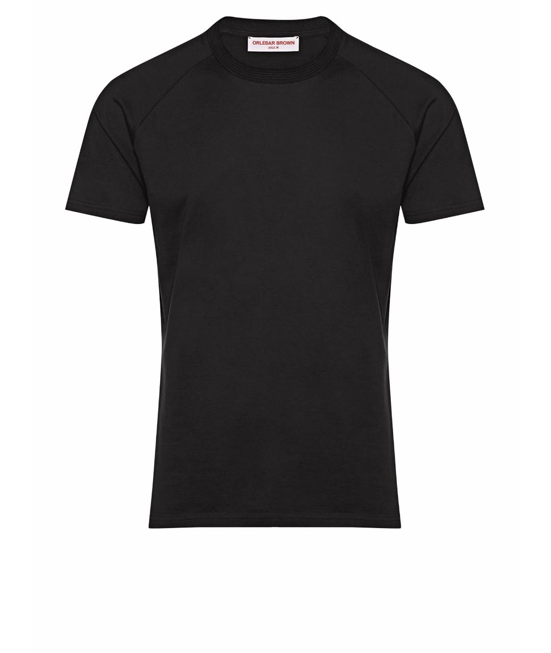 ORLEBAR BROWN Черная хлопковая футболка, фото 1