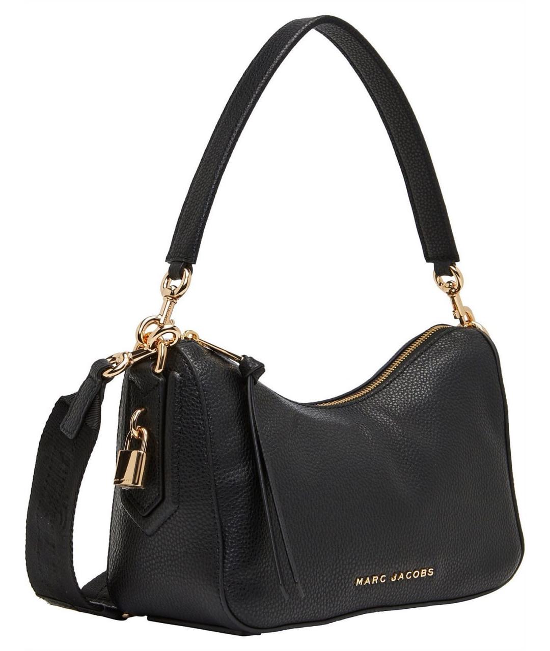MARC JACOBS Черная кожаная сумка через плечо, фото 2