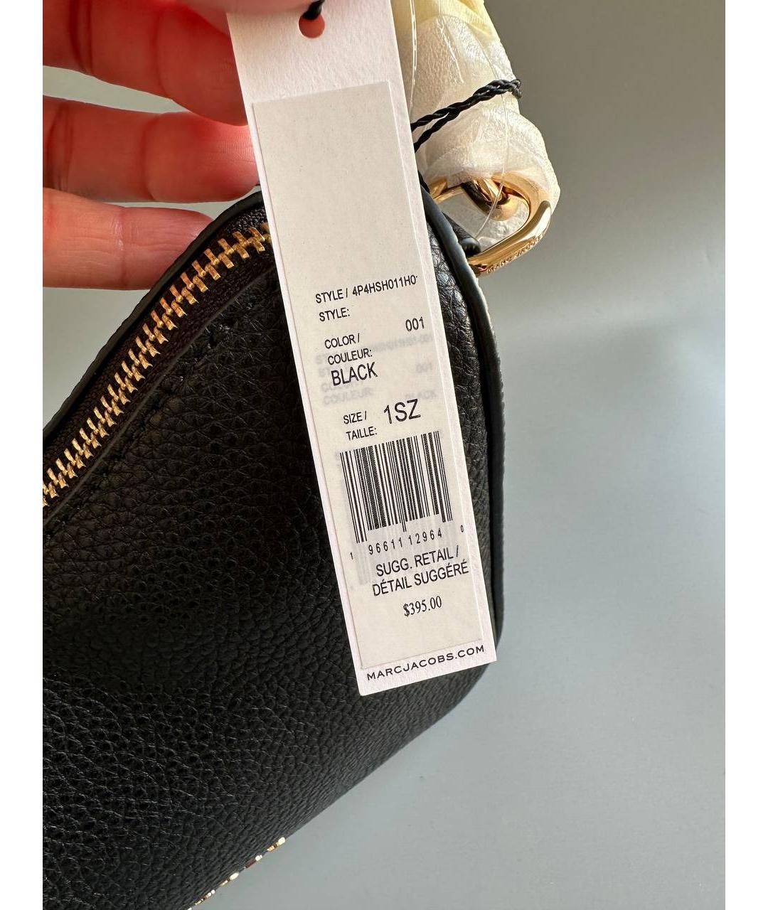 MARC JACOBS Черная кожаная сумка через плечо, фото 5