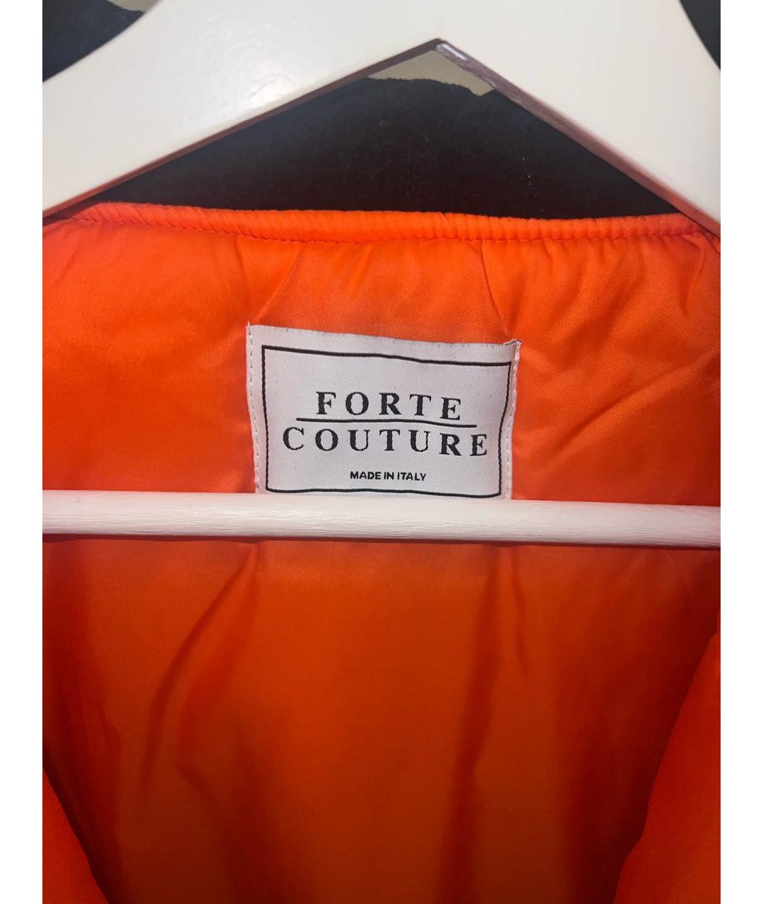 FORTE COUTURE Темно-синяя полиэстеровая куртка, фото 3