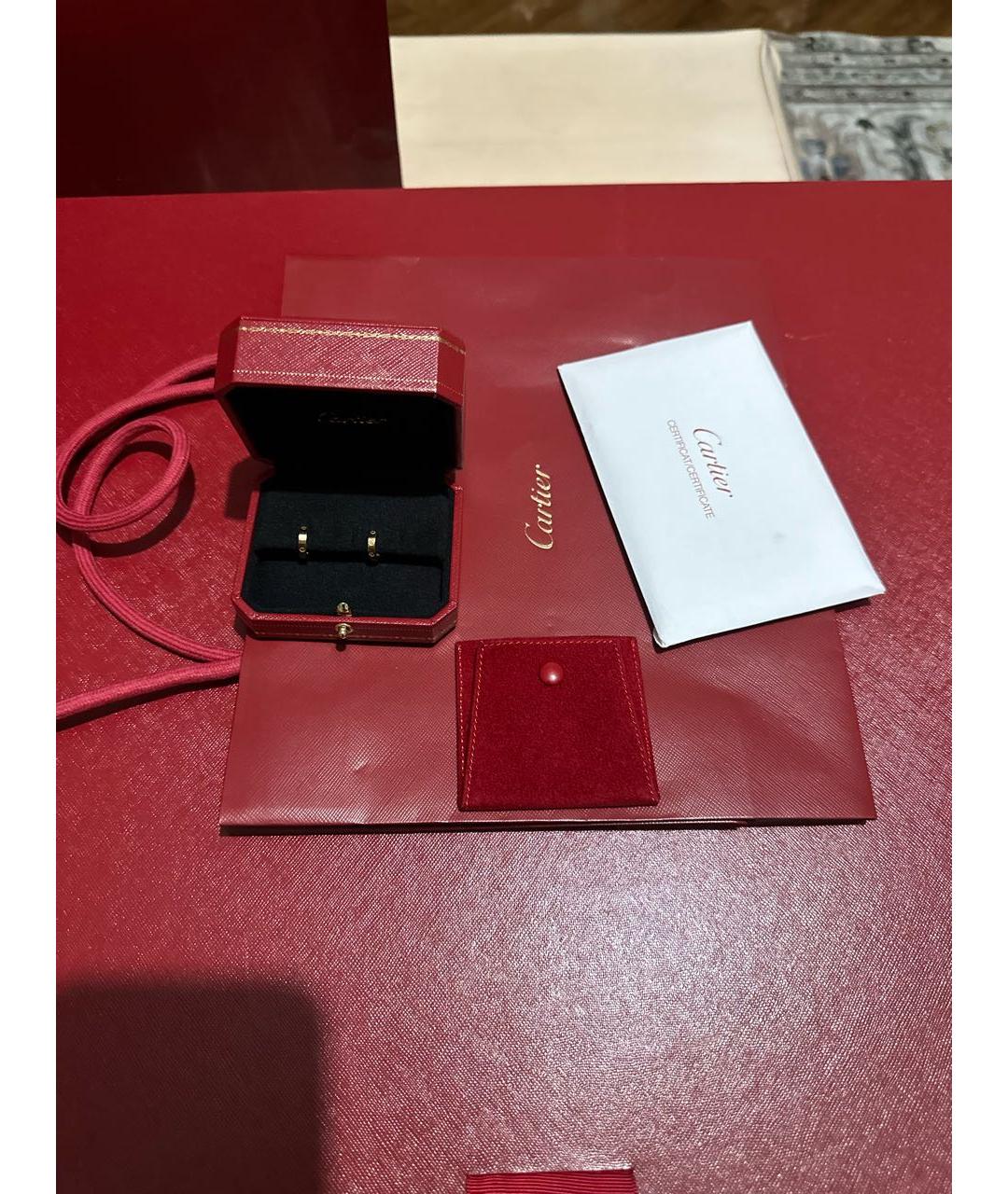 CARTIER Розовые серьги из розового золота, фото 2