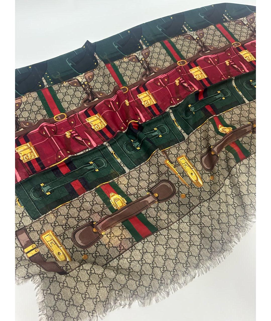 GUCCI Мульти шерстяной платок, фото 5