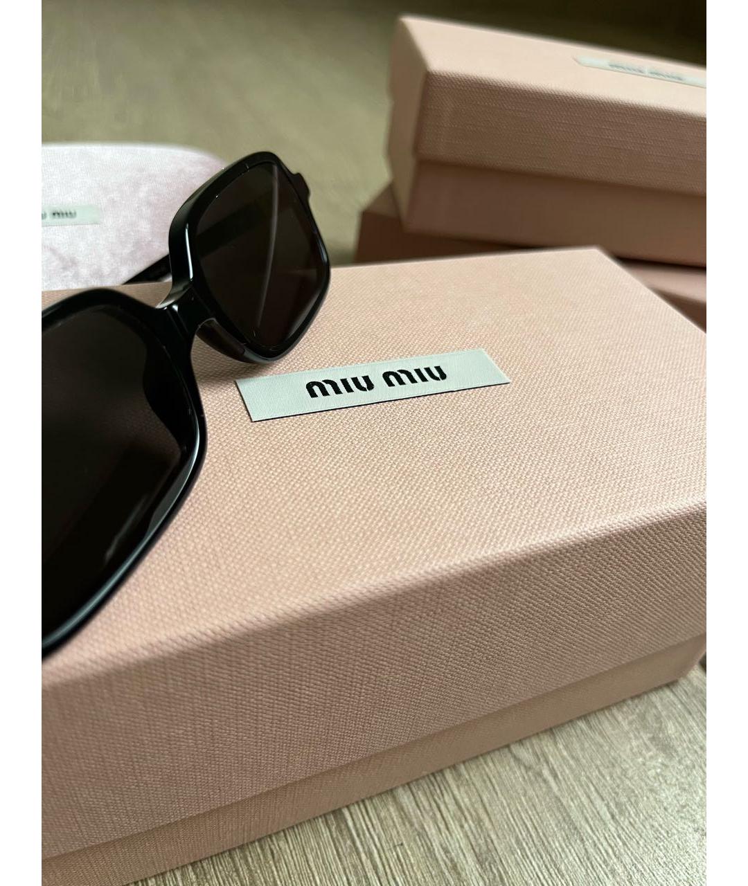 MIU MIU Черные солнцезащитные очки, фото 5