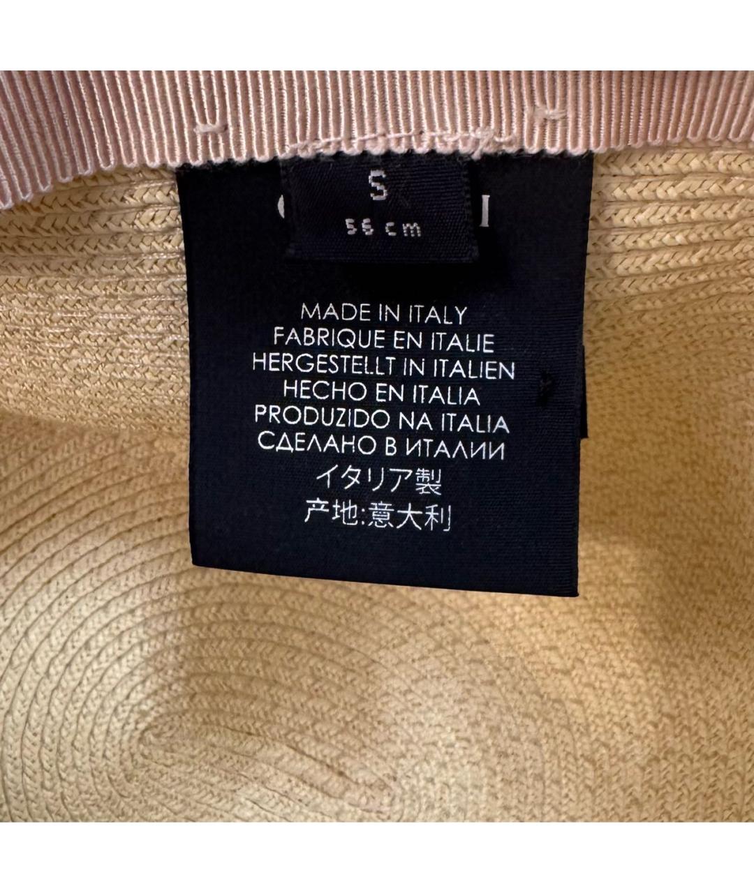 GUCCI Бежевая шляпа, фото 4