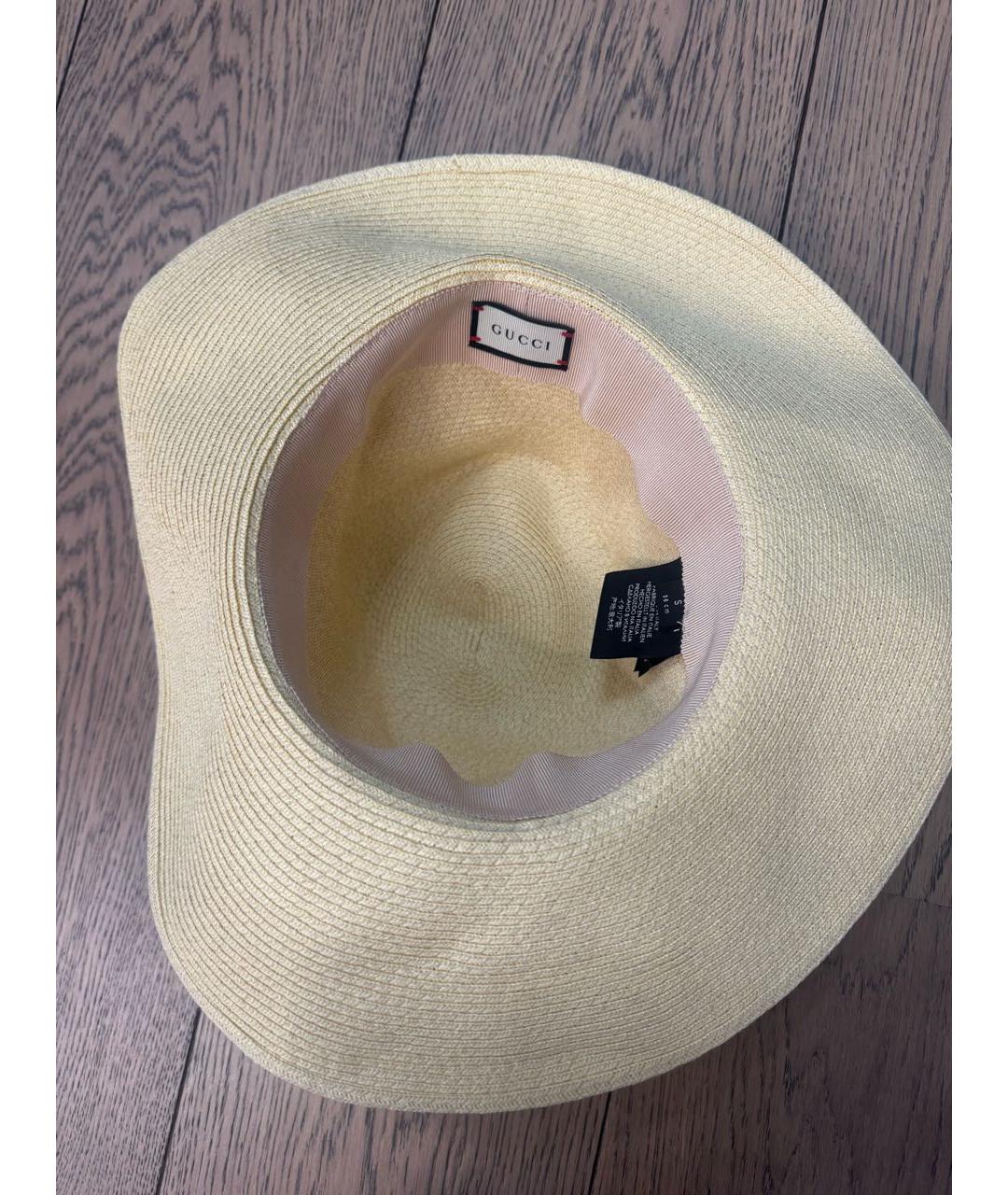GUCCI Бежевая шляпа, фото 3