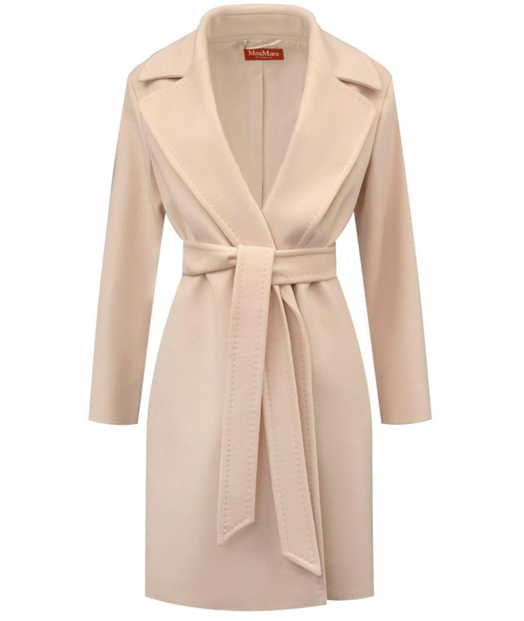 MAX MARA Бежевое шерстяное пальто, фото 1
